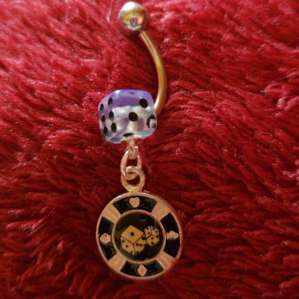 New Belly bottom  dice piercing